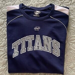 Intensity Tennessee Titans Navy and White Men's Athletic Jersey  Size XLarge